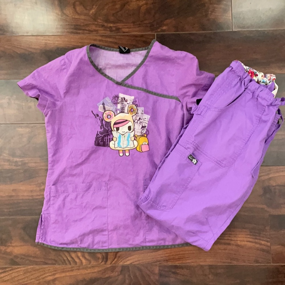 Tokidoki by Koi Scrub Top & Pants